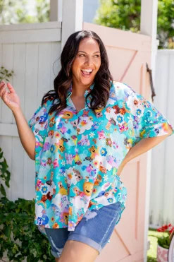 Proud Poppy Clothing Tammin Shirt in Kutopia by Kasey Rainbow Online