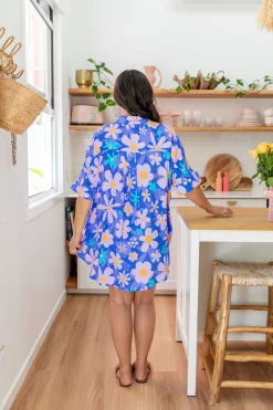 Proud Poppy Clothing Tammin Shirt in Lilac Daisies Online