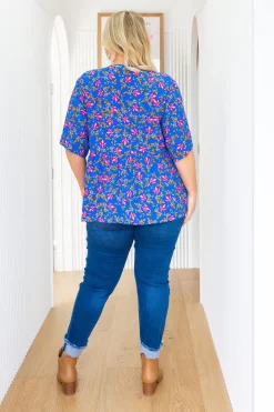 Proud Poppy Clothing Tiggy Peak Top in Winter Blooms WinterBlooms Fashion