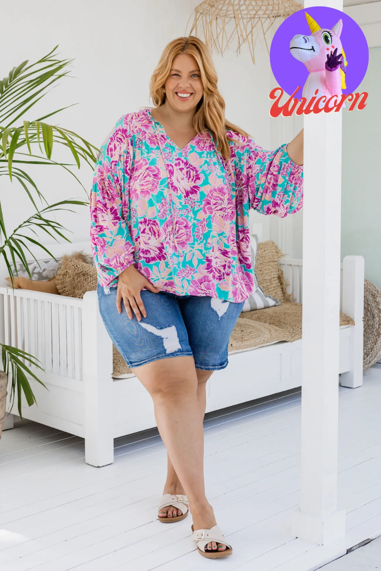 Proud Poppy Clothing *UNICORN* Amira Blouse in Destiny Print DestinyPrint Hot