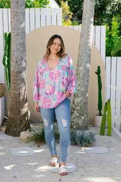 Proud Poppy Clothing *UNICORN* Amira Blouse in Destiny Print DestinyPrint Hot