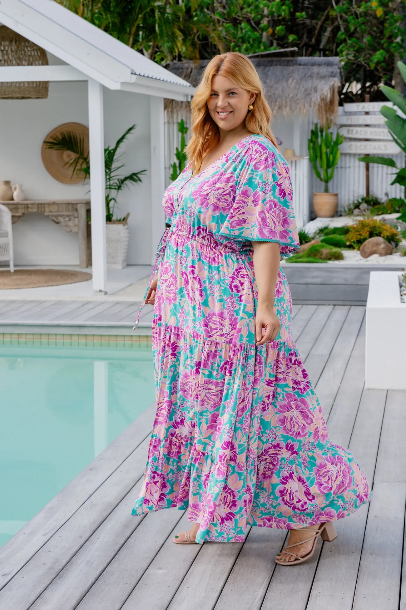 Proud Poppy Clothing *UNICORN* Charlize Maxi Dress in Destiny Print DestinyPrint Sale