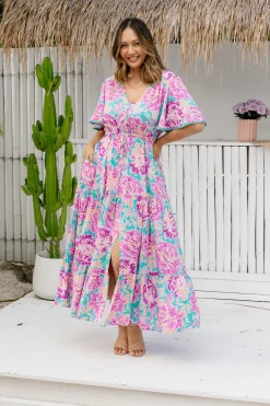 Proud Poppy Clothing *UNICORN* Charlize Maxi Dress in Destiny Print DestinyPrint Sale