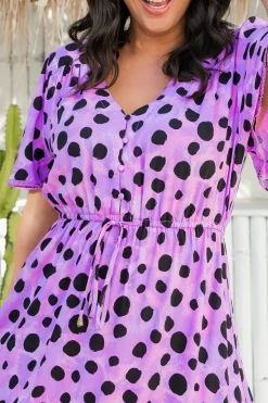 Proud Poppy Clothing *UNICORN* Charlize Maxi Dress in Purple Cheetah by Kasey Rainbow Fashion