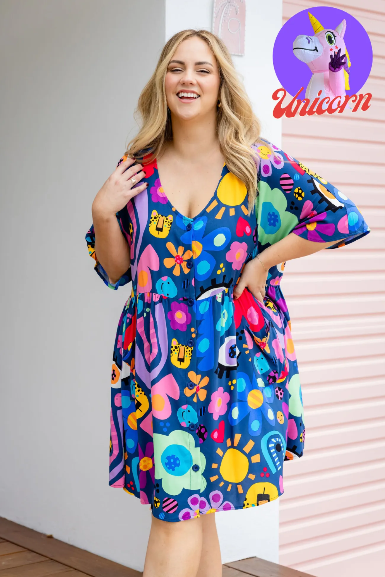 Proud Poppy Clothing *UNICORN* Disco Dress in My Things by Kasey Rainbow Hot