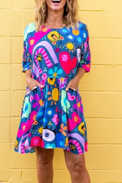 Proud Poppy Clothing *UNICORN* Hazel Dress in My Things by Kasey Rainbow Sale