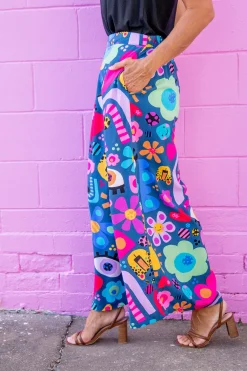 Proud Poppy Clothing *UNICORN* Larsa Pants in My Things by Kasey Rainbow New