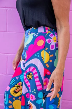 Proud Poppy Clothing *UNICORN* Larsa Pants in My Things by Kasey Rainbow New