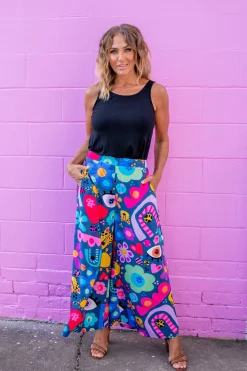 Proud Poppy Clothing *UNICORN* Larsa Pants in My Things by Kasey Rainbow New