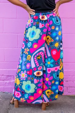 Proud Poppy Clothing *UNICORN* Larsa Pants in My Things by Kasey Rainbow New