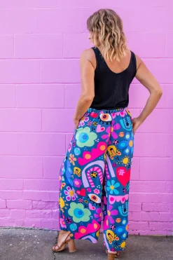 Proud Poppy Clothing *UNICORN* Larsa Pants in My Things by Kasey Rainbow New