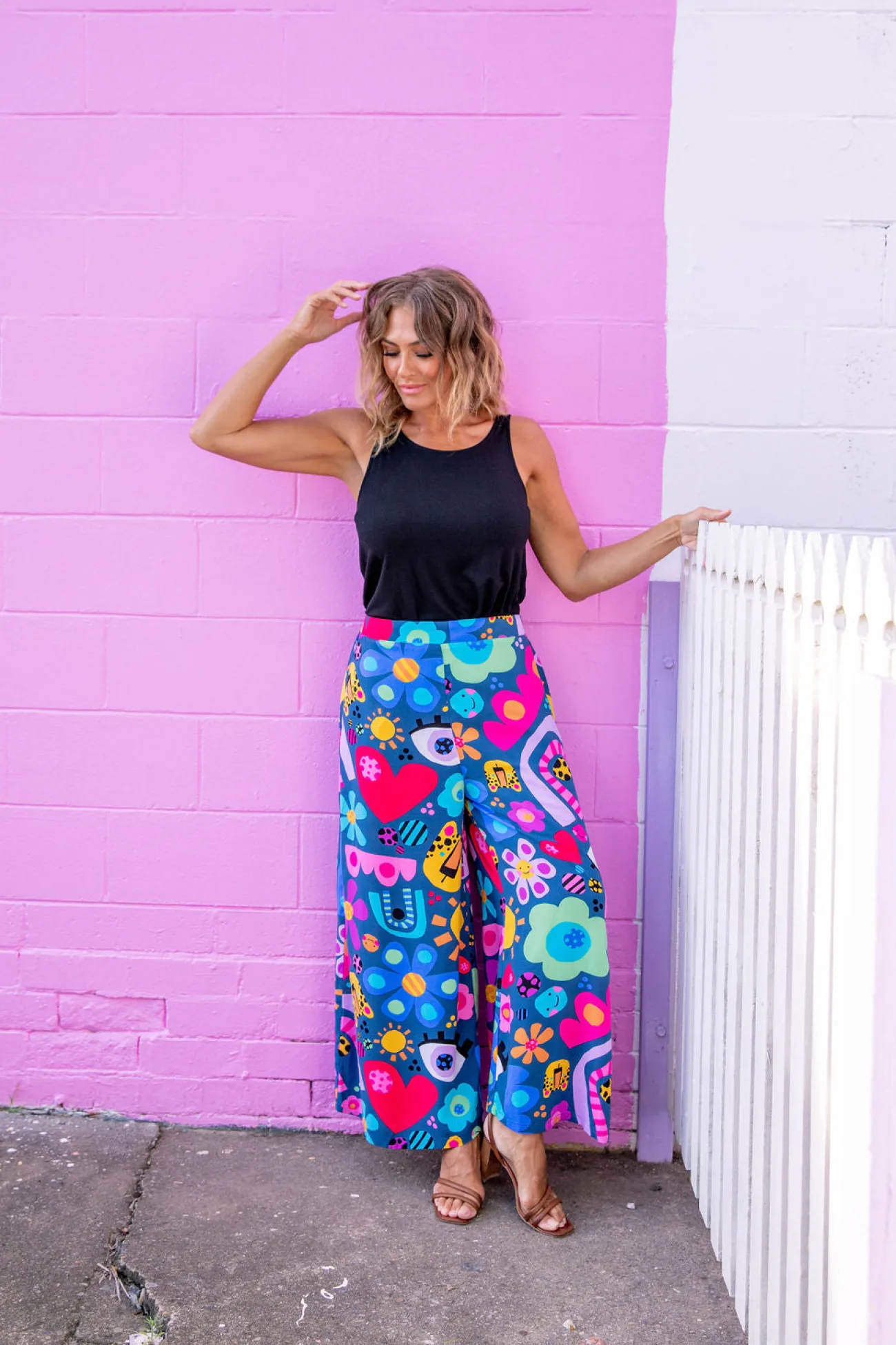 Proud Poppy Clothing *UNICORN* Larsa Pants in My Things by Kasey Rainbow New