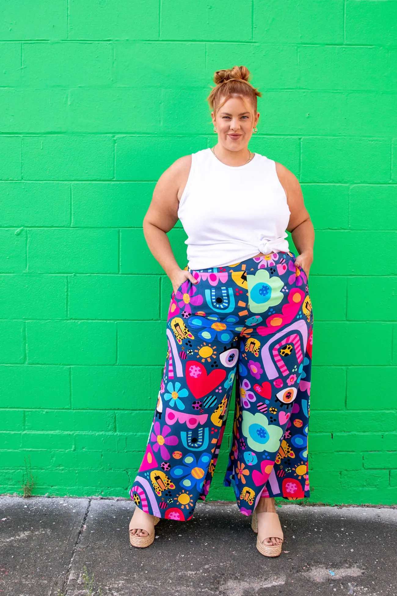 Proud Poppy Clothing *UNICORN* Larsa Pants in My Things by Kasey Rainbow New