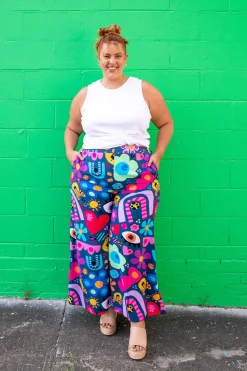 Proud Poppy Clothing *UNICORN* Larsa Pants in My Things by Kasey Rainbow New