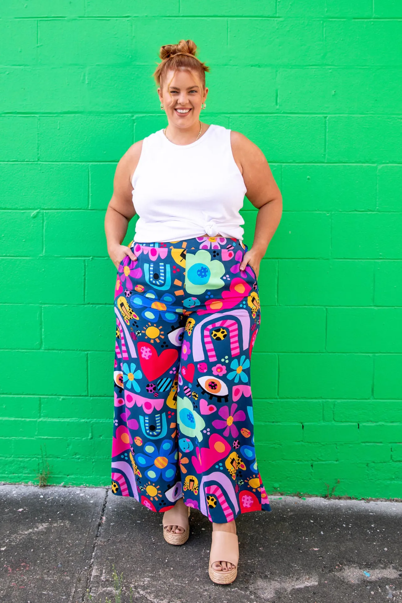 Proud Poppy Clothing *UNICORN* Larsa Pants in My Things by Kasey Rainbow New