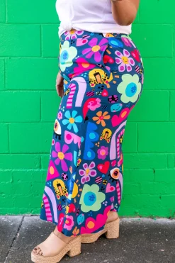 Proud Poppy Clothing *UNICORN* Larsa Pants in My Things by Kasey Rainbow New