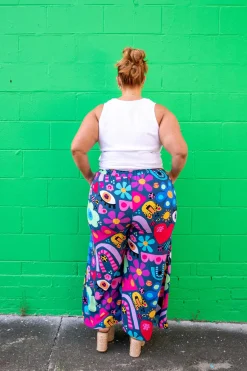 Proud Poppy Clothing *UNICORN* Larsa Pants in My Things by Kasey Rainbow New