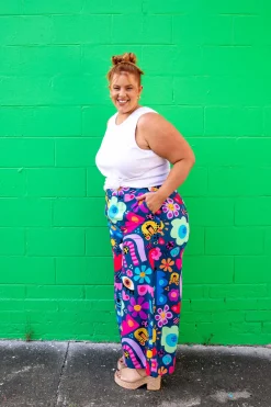 Proud Poppy Clothing *UNICORN* Larsa Pants in My Things by Kasey Rainbow New