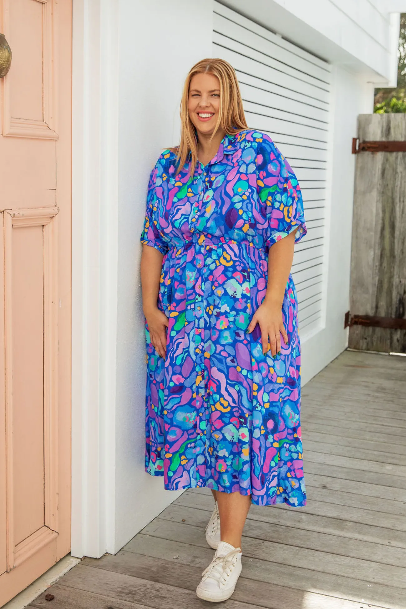Proud Poppy Clothing *UNICORN* Maddy Dress in Reef by Kasey Rainbow Discount