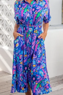 Proud Poppy Clothing *UNICORN* Maddy Dress in Reef by Kasey Rainbow Discount