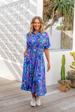 Proud Poppy Clothing *UNICORN* Maddy Dress in Reef by Kasey Rainbow Discount