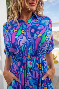 Proud Poppy Clothing *UNICORN* Maddy Dress in Reef by Kasey Rainbow Discount