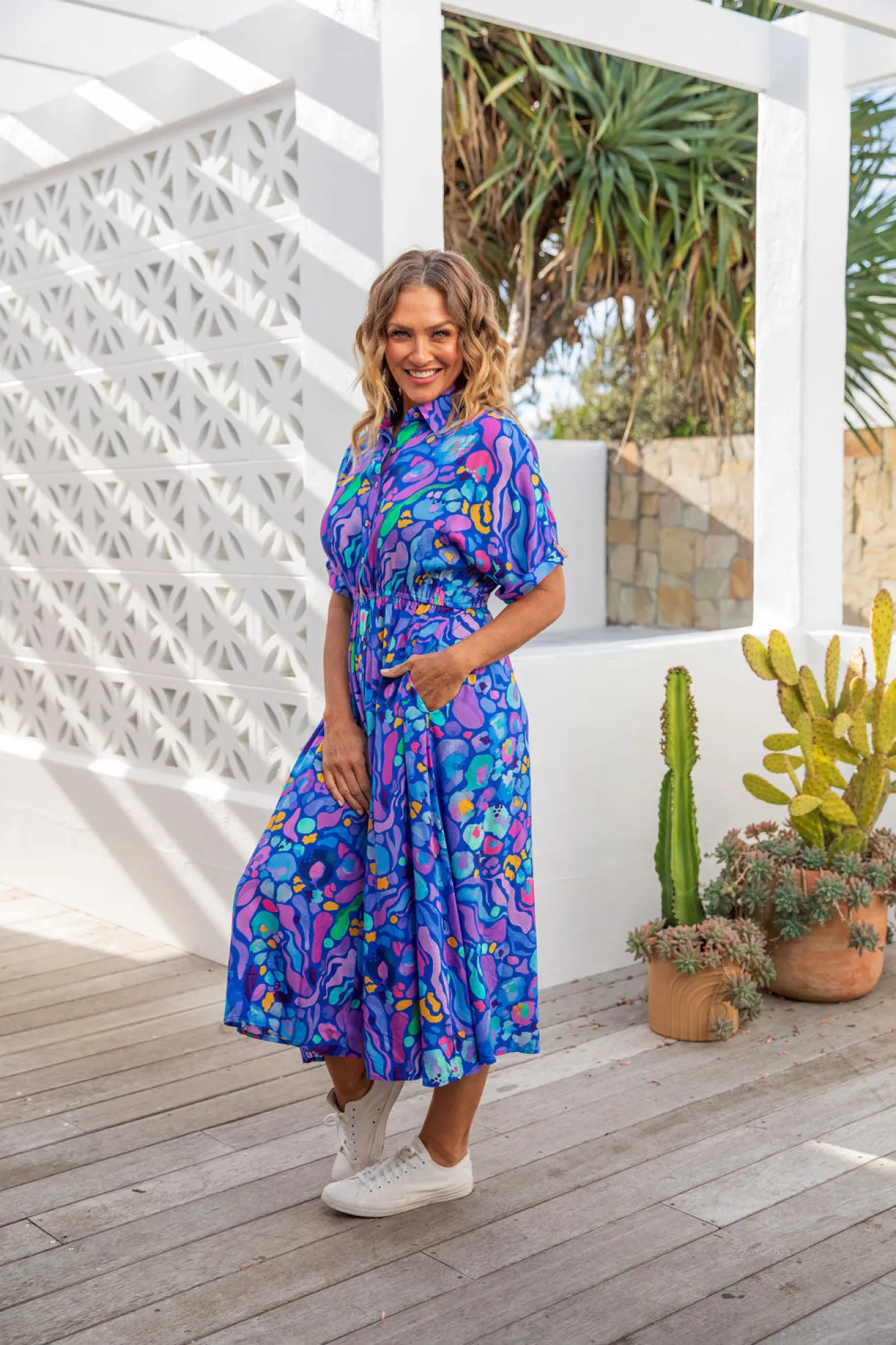Proud Poppy Clothing *UNICORN* Maddy Dress in Reef by Kasey Rainbow Discount