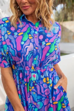 Proud Poppy Clothing *UNICORN* Maddy Dress in Reef by Kasey Rainbow Discount