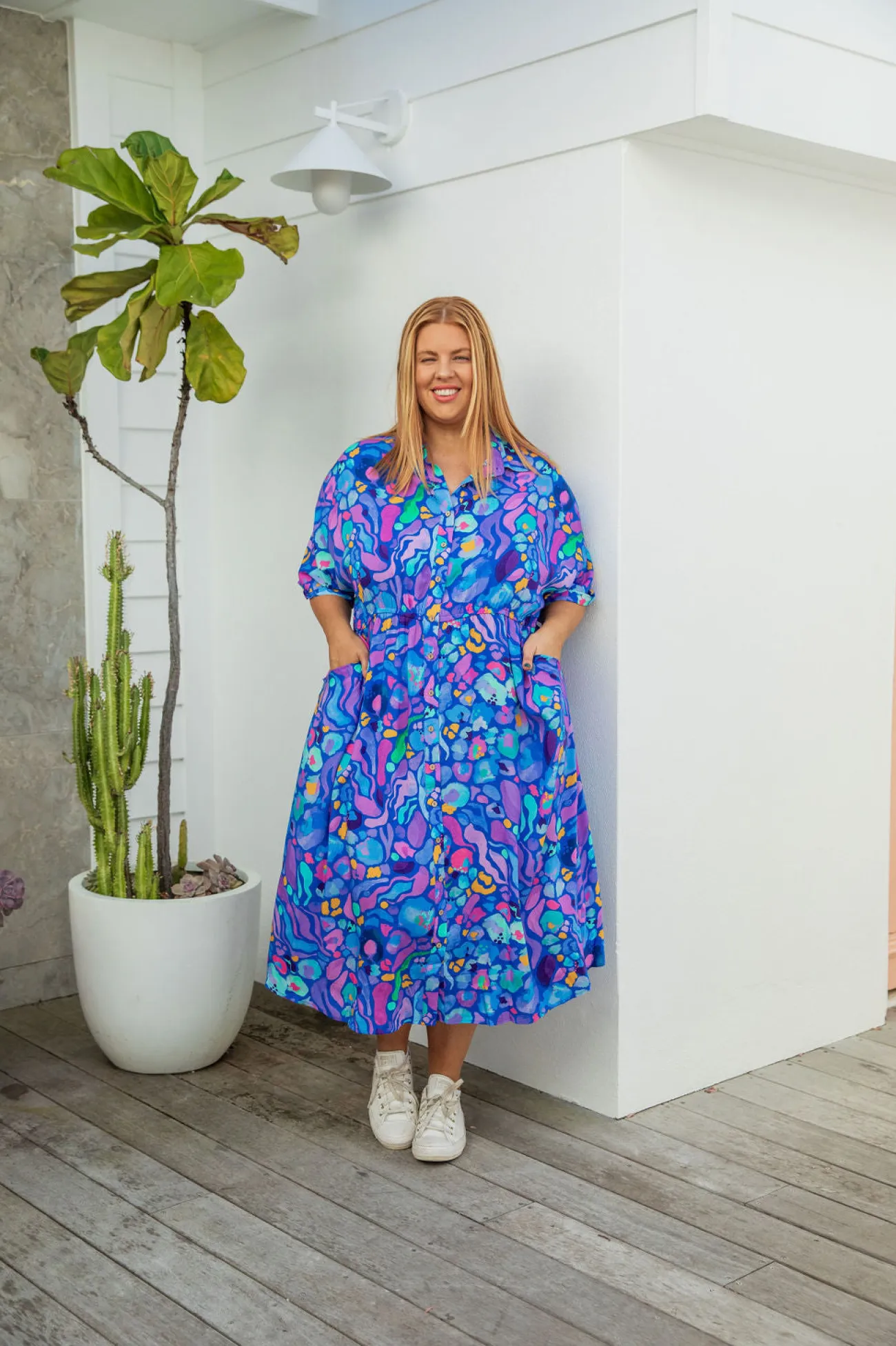 Proud Poppy Clothing *UNICORN* Maddy Dress in Reef by Kasey Rainbow Discount
