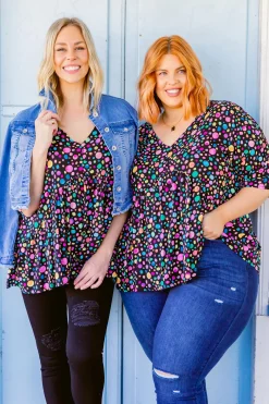 Proud Poppy Clothing *UNICORN* Peak Top in Black Pebble by Kasey Rainbow Best