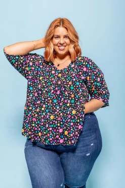Proud Poppy Clothing *UNICORN* Peak Top in Black Pebble by Kasey Rainbow Best