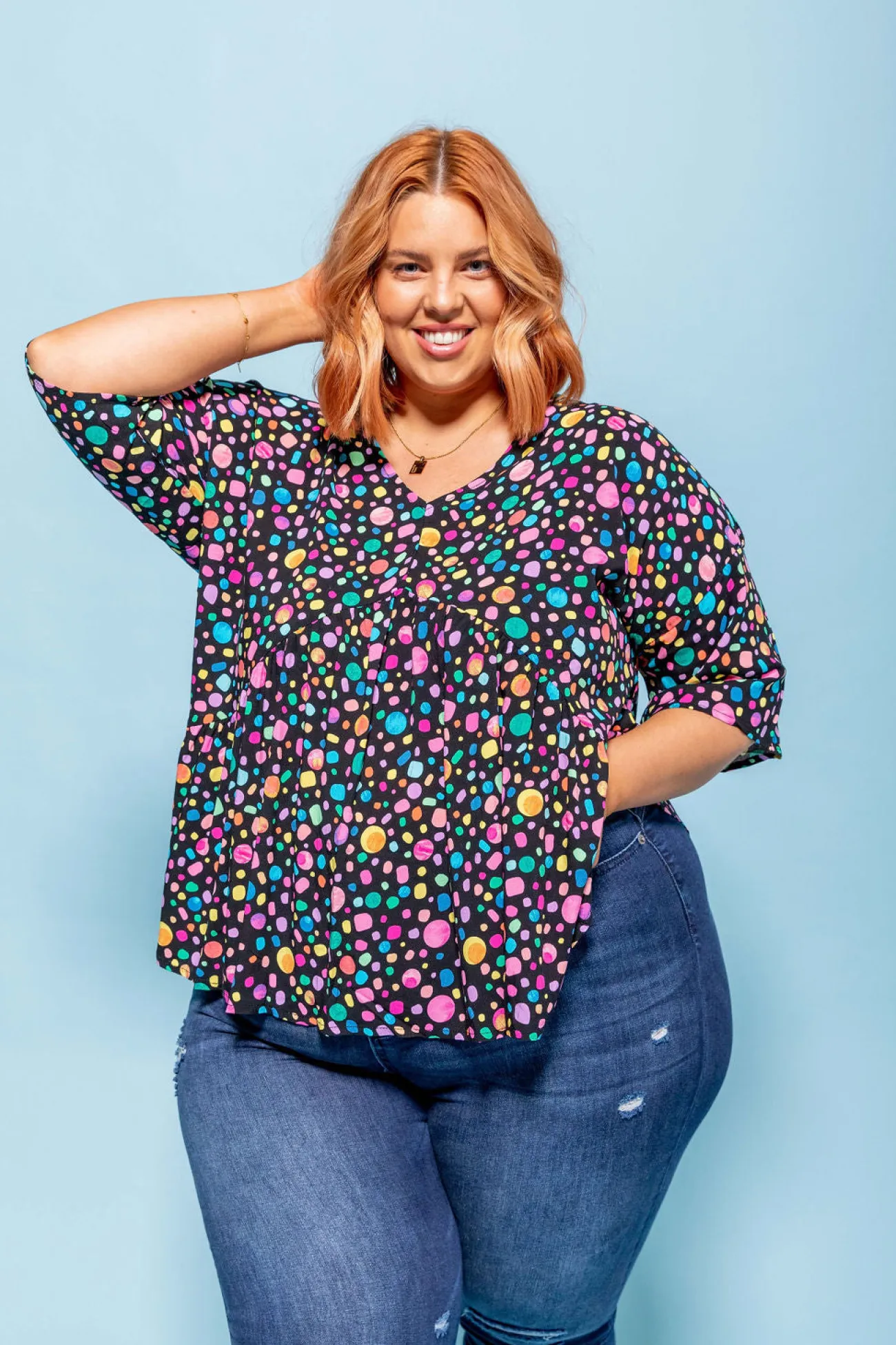 Proud Poppy Clothing *UNICORN* Peak Top in Black Pebble by Kasey Rainbow Best