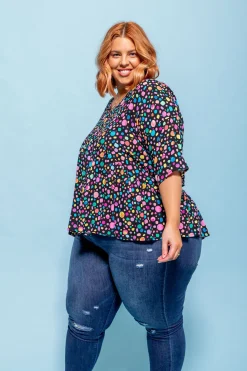 Proud Poppy Clothing *UNICORN* Peak Top in Black Pebble by Kasey Rainbow Best