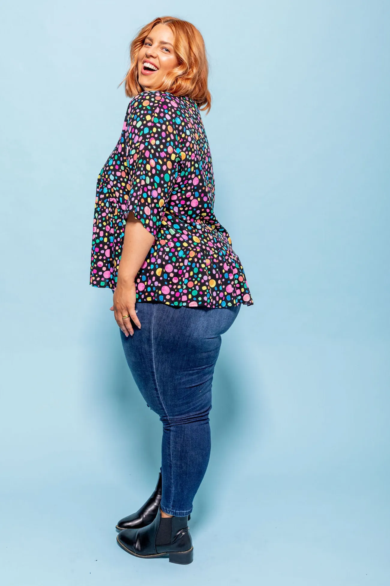 Proud Poppy Clothing *UNICORN* Peak Top in Black Pebble by Kasey Rainbow Best