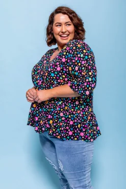 Proud Poppy Clothing *UNICORN* Peak Top in Black Pebble by Kasey Rainbow Best