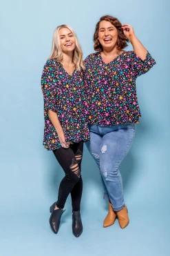 Proud Poppy Clothing *UNICORN* Peak Top in Black Pebble by Kasey Rainbow Best