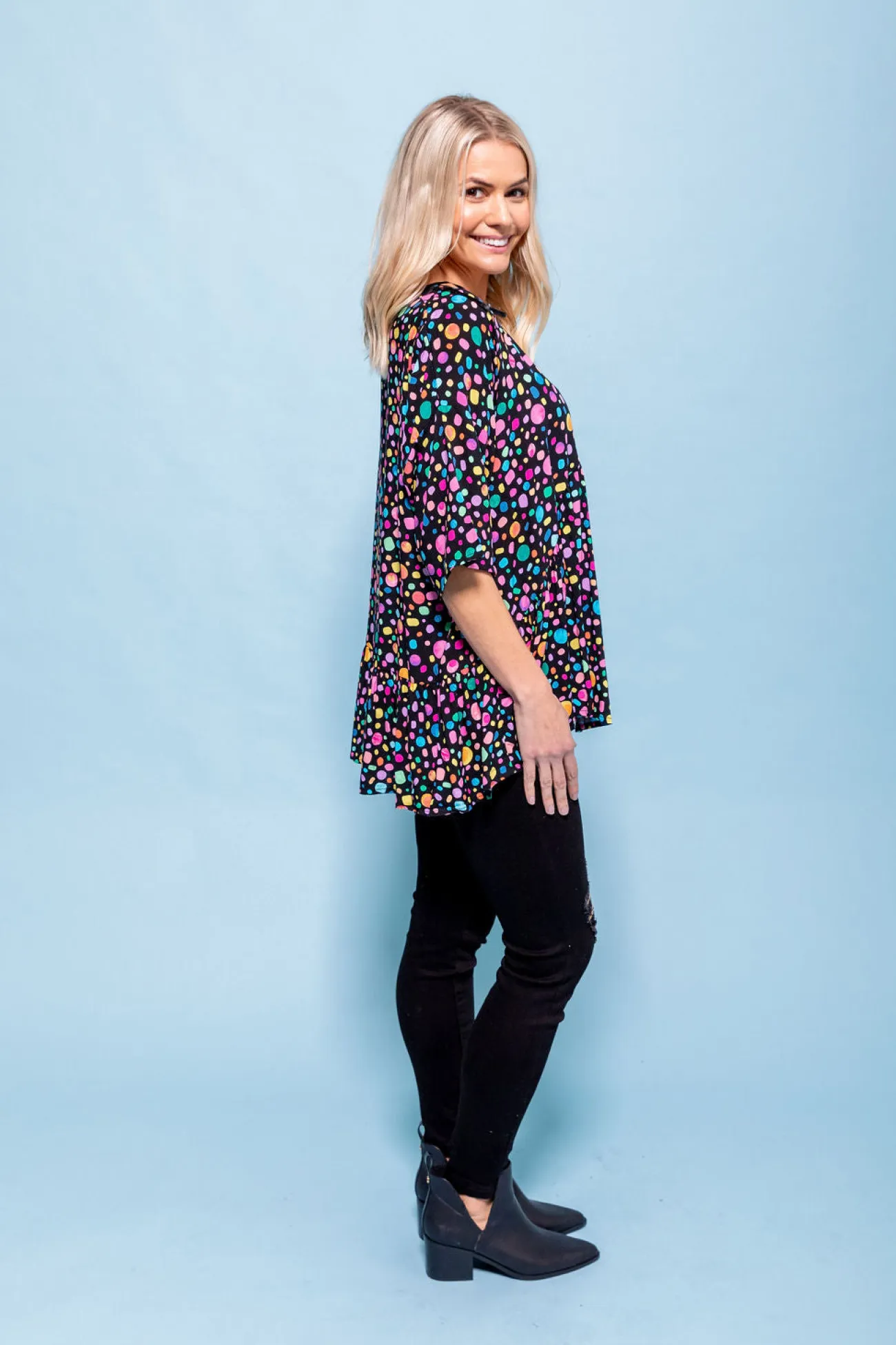 Proud Poppy Clothing *UNICORN* Peak Top in Black Pebble by Kasey Rainbow Best