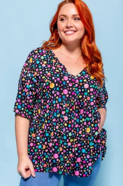 Proud Poppy Clothing *UNICORN* Peak Top in Black Pebble by Kasey Rainbow Best