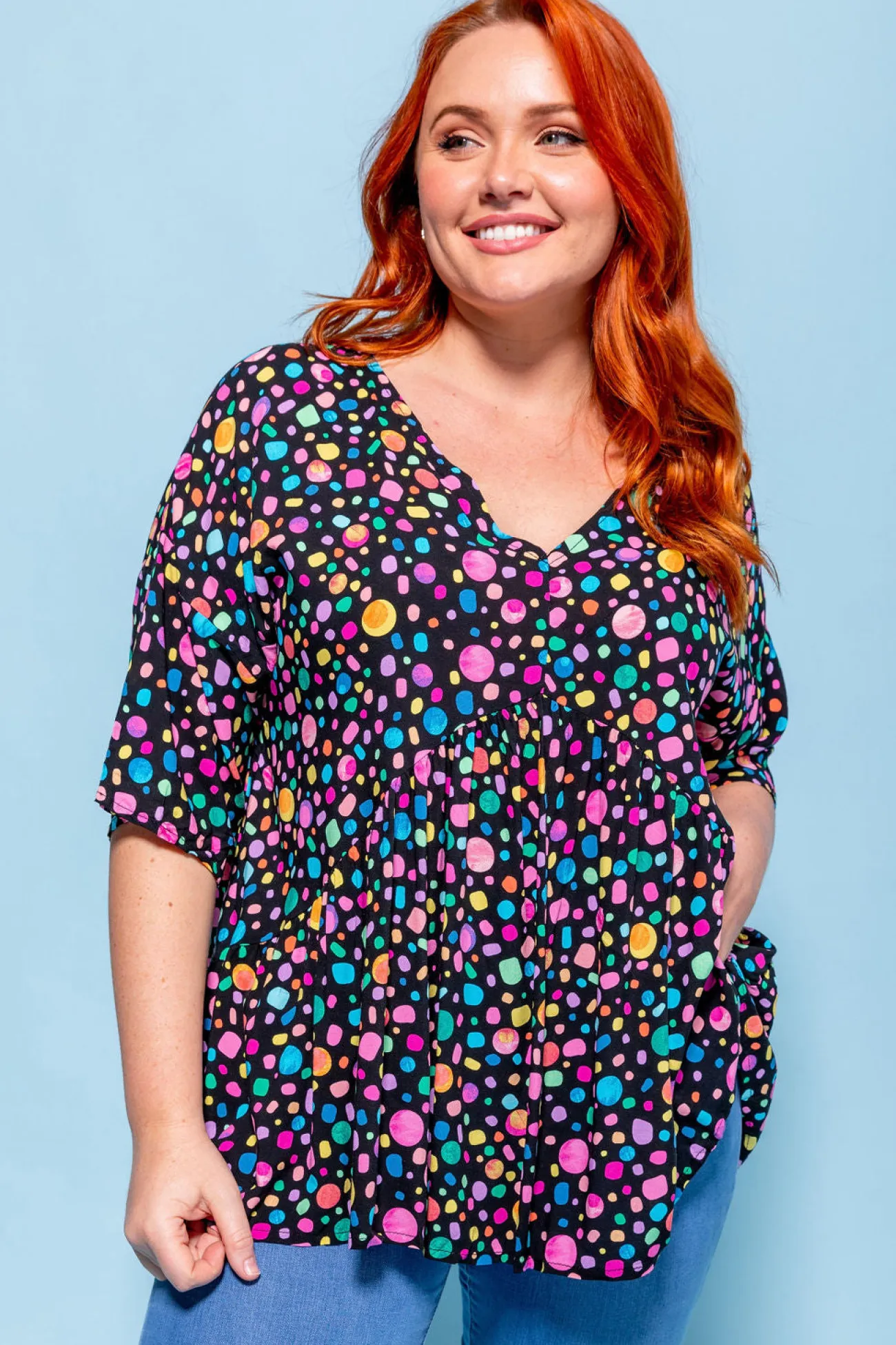 Proud Poppy Clothing *UNICORN* Peak Top in Black Pebble by Kasey Rainbow Best