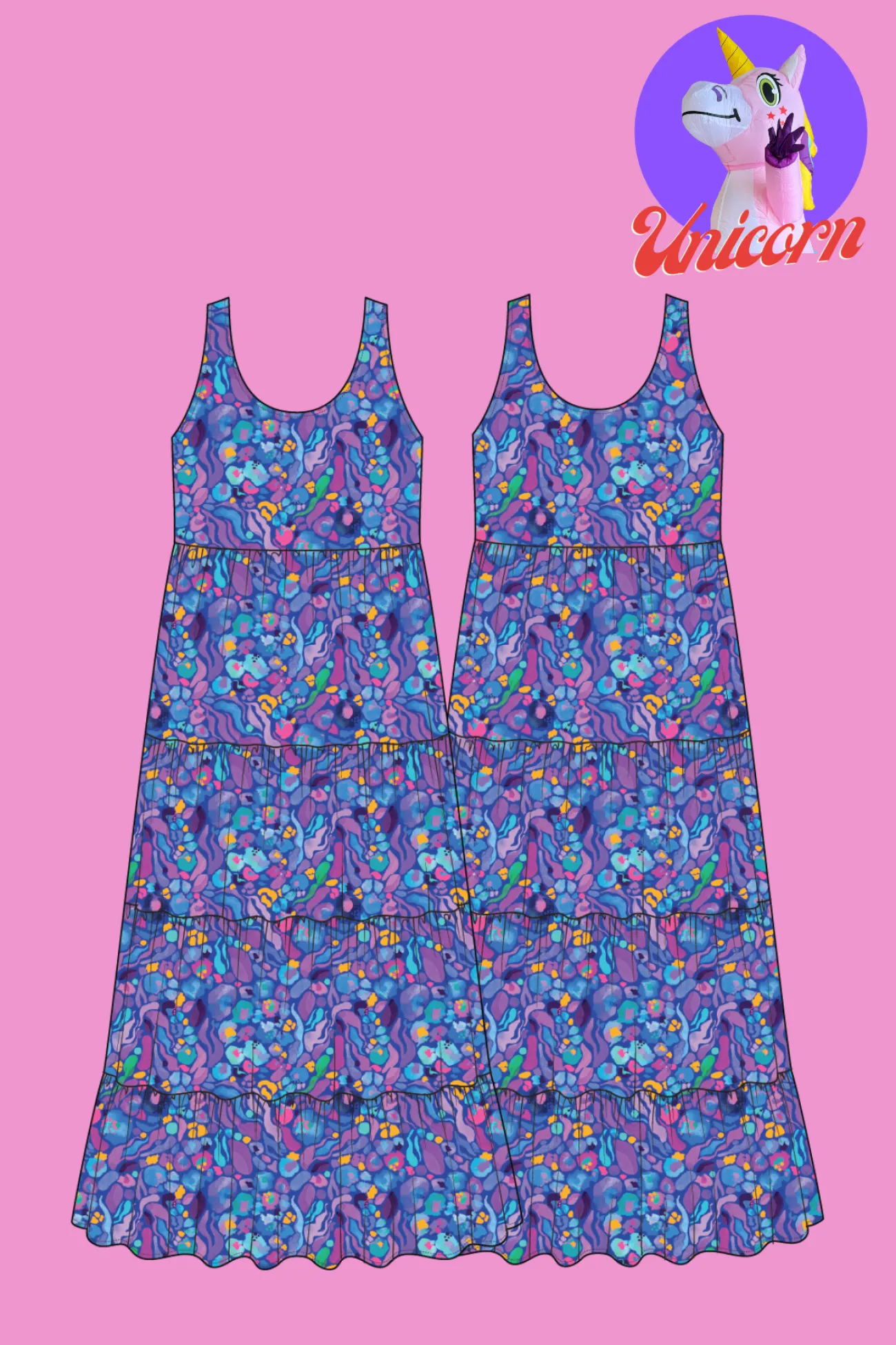 Proud Poppy Clothing *UNICORN* Ronnie Dress in Reef by Kasey Rainbow Online