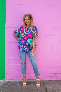 Proud Poppy Clothing *UNICORN* Tilly Top in Kasey Rainbow My Things by Kasey Rainbow Discount
