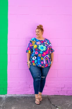 Proud Poppy Clothing *UNICORN* Tilly Top in Kasey Rainbow My Things by Kasey Rainbow Discount