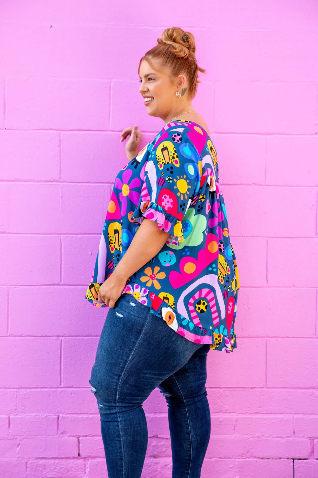 Proud Poppy Clothing *UNICORN* Tilly Top in Kasey Rainbow My Things by Kasey Rainbow Discount