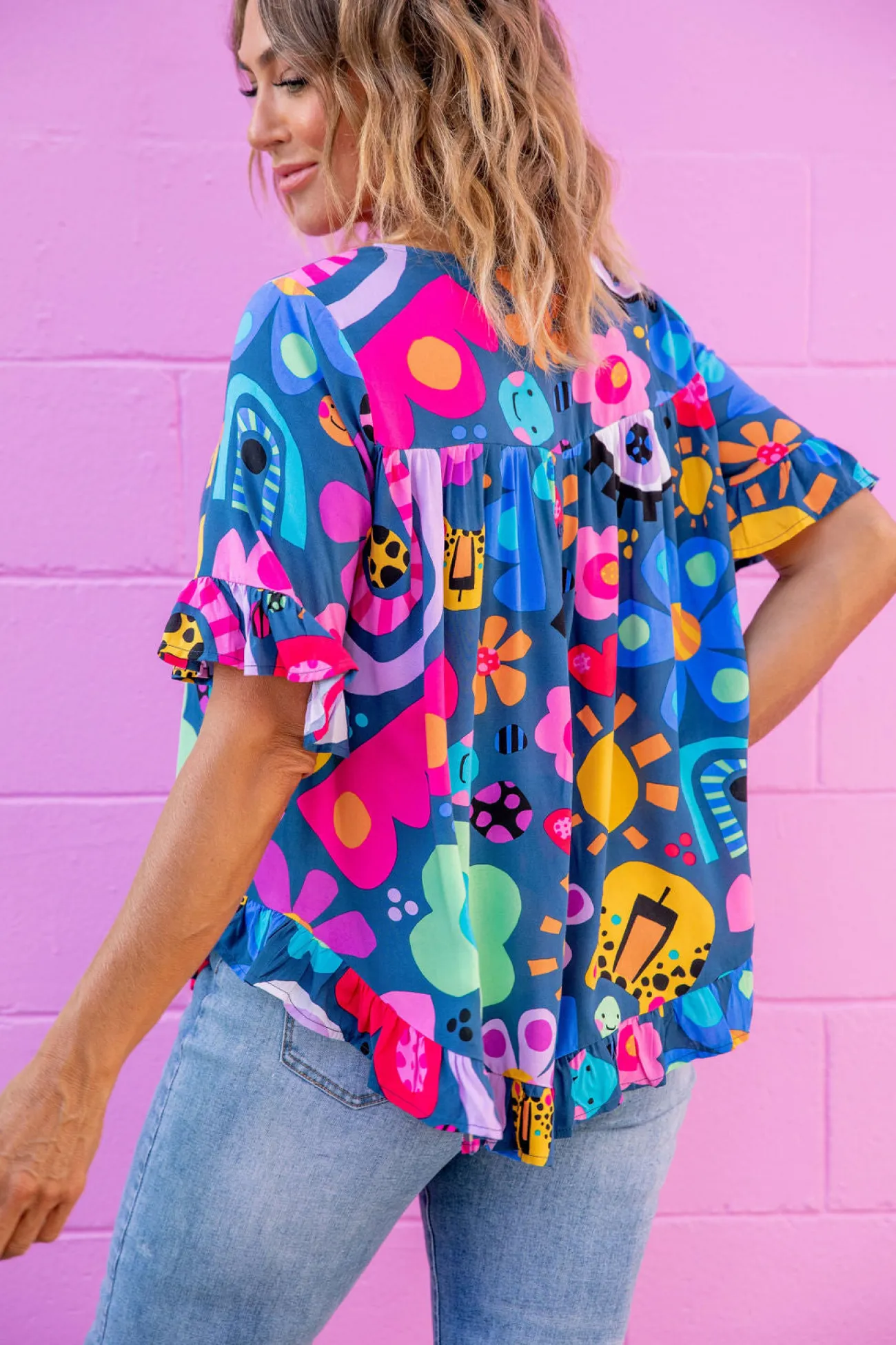 Proud Poppy Clothing *UNICORN* Tilly Top in Kasey Rainbow My Things by Kasey Rainbow Discount