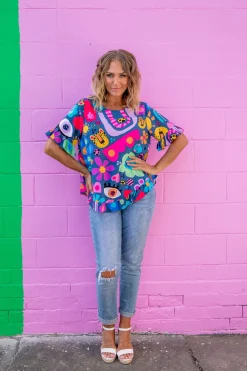 Proud Poppy Clothing *UNICORN* Tilly Top in Kasey Rainbow My Things by Kasey Rainbow Discount