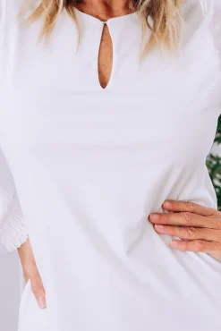 Proud Poppy Clothing Whitney Long Sleeve Top in White Sale