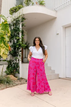 Proud Poppy Clothing Zelda Pants in Summer Floral by Kasey Rainbow Discount