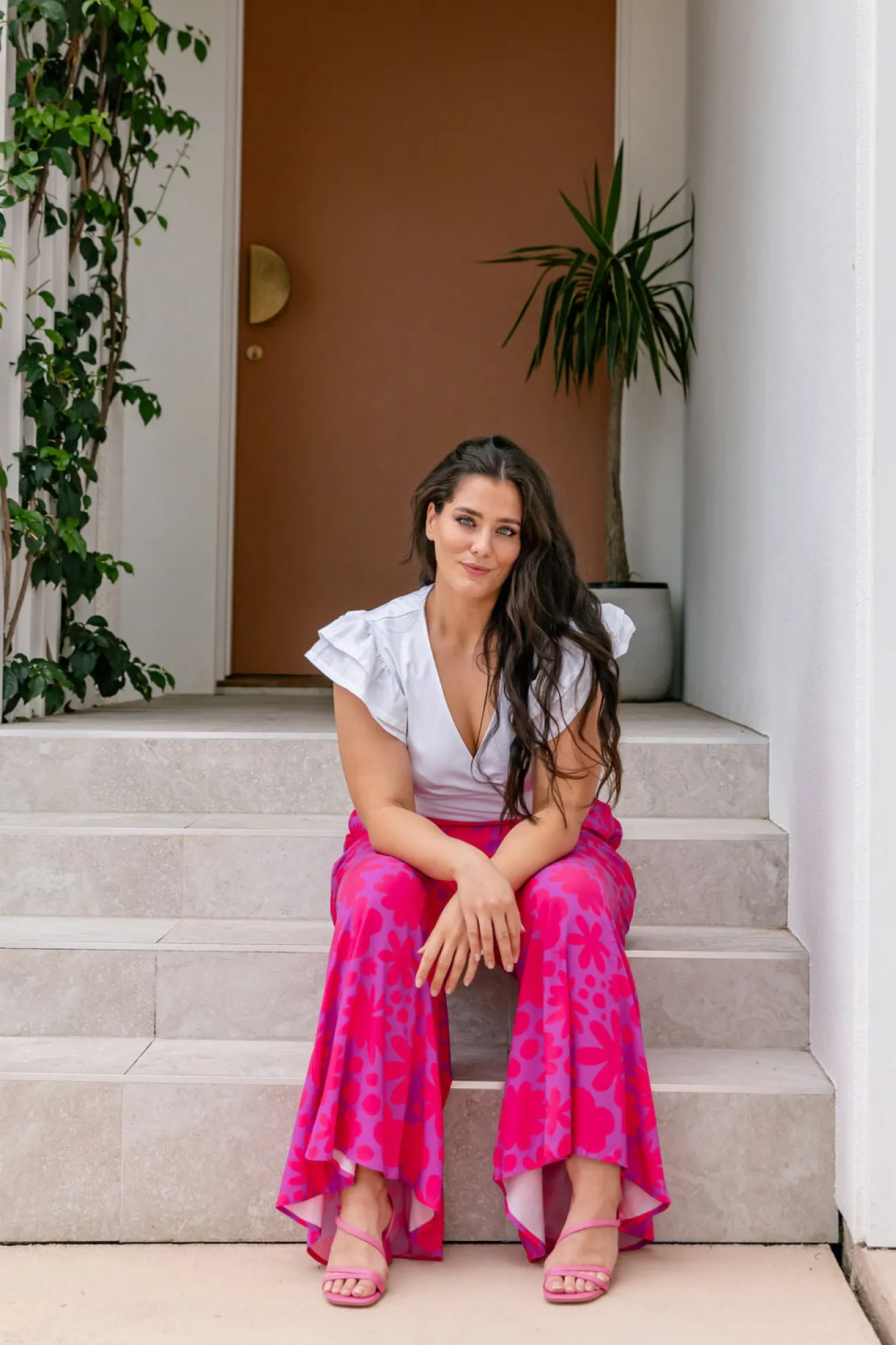 Proud Poppy Clothing Zelda Pants in Summer Floral by Kasey Rainbow Discount